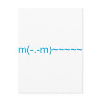 Ghost in Light Blue Postcard