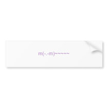 Ghost in Purple Bumper Sticker