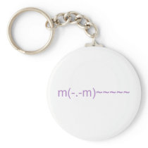 Ghost in Purple Key Chains