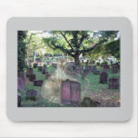 Ghost In The Cemetery Mouse Pads