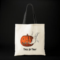 Ghost Jack O Lantern Halloween Funny Tote Bag