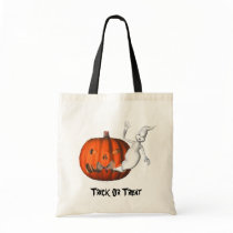 Ghost Jack O Lantern Halloween Funny Tote Bag