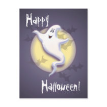 GHOST, MOON & BATS by SHARON SHARPE postcards