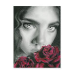 Ghost of a rose gothic beauty Postcard