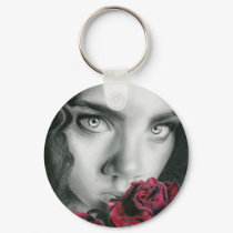Ghost of a Rose Keychain