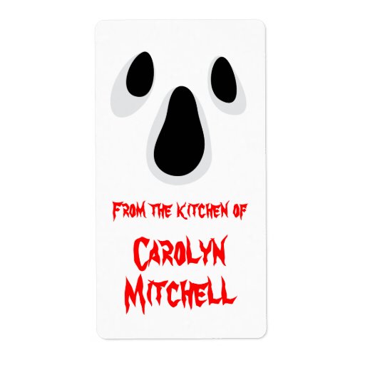 Ghost or ghoul from the kitchen of labels