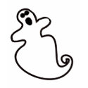 ghost outline t-shirts