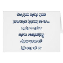 Ghost Pesence cards by scooterfun Ghost Pesence cards