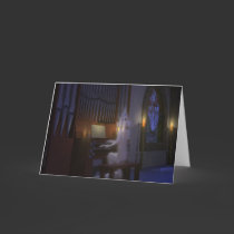 Ghost Playing Organ Card