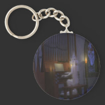 Ghost Playing Organ Keychain keychains