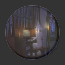 Ghost Playing Organ Magnet