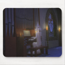 Ghost Playing Organ Mousepad