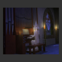 Ghost Playing Organ Poster posters by rclord Ghost Playing Organ Poster posters