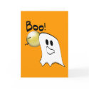Ghost Says Boo Halloween card