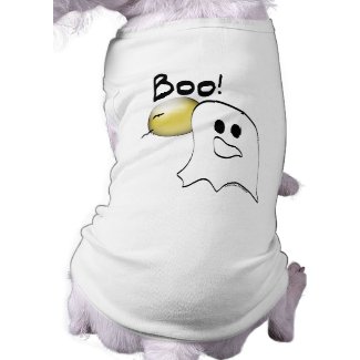 Ghost Says Boo Halloween petshirt