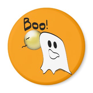 Ghost Says Boo Halloween magnet