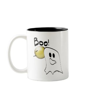 Ghost Says Boo Halloween mug