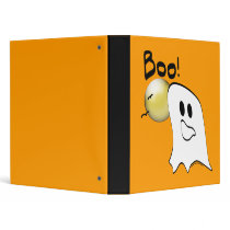 Ghost Says Boo Halloween Notebook binders by halloweentreats Ghost Says Boo Halloween Notebook binders