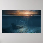 Ghost ship series: Pirate shipwreck Print