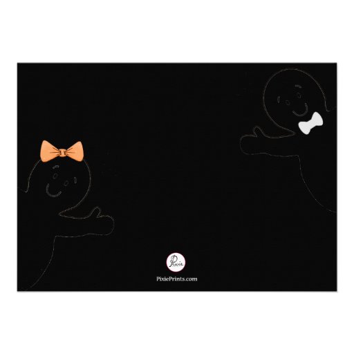 Ghost Siblings Halloween Party Invitation