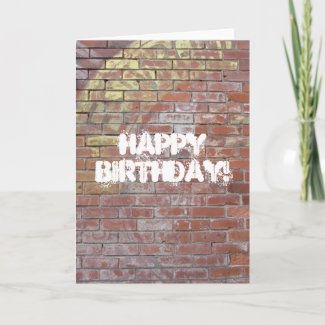 Ghost Sign, Happy Birthday! card