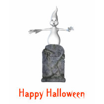 Ghost Tombstone RIP Halloween T-Shirt by SmilinEyesTreasures Ghost Tombstone RIP Halloween T-Shirt