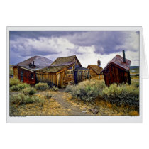 Ghost Town of Bodie California Card