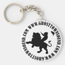 Ghost Town Sound B&W Keychain
