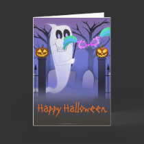 Ghost with Mask Card cards