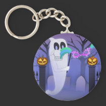 Ghost with Mask Keychain keychains