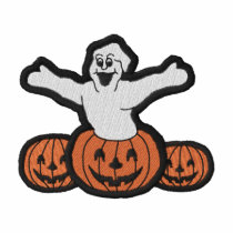 Ghost with Pumpkin embroidered shirts