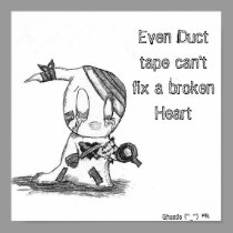 Ghostie: Even Duct tape can't fix... posters