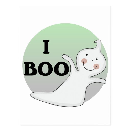 Ghostly Boo Tshirts and Gifts Postcards