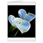 Ghostly Calla Lilies Greeting Card