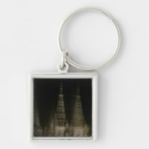 Ghostly cathedral key chains