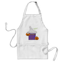 Ghostly Gift Halloween Apron
