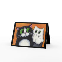 Ghostly Goings On - Halloween Card by LisaMarieArt Ghostly Goings On - Halloween Card