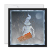 Ghostly Invite Halloween Party Invitation by HalloweenTees Ghostly Invite Halloween Party Invitation