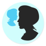 Ghostly Round Sticker