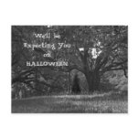 Ghostly Trees Halloween Invitation Postcard 2