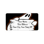 address label, return address, halloween, party,