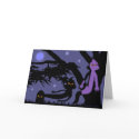 Ghosts and Tombstone Halloween Greeting Card by rclord Ghosts and Tombstone Halloween Greeting Card