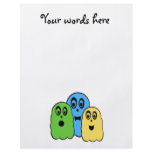 Ghosts in green yellow blue flyers