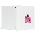 Ghosts in pink vinyl binder