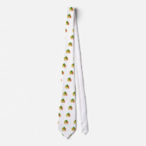 Ghosts in yellow green orange with ties