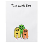 Ghosts in yellow green orange with ties flyers