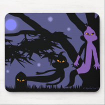 Ghosts Rising from Tombstone Mousepad mousepads