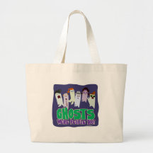 Ghosts were people too. tote bags