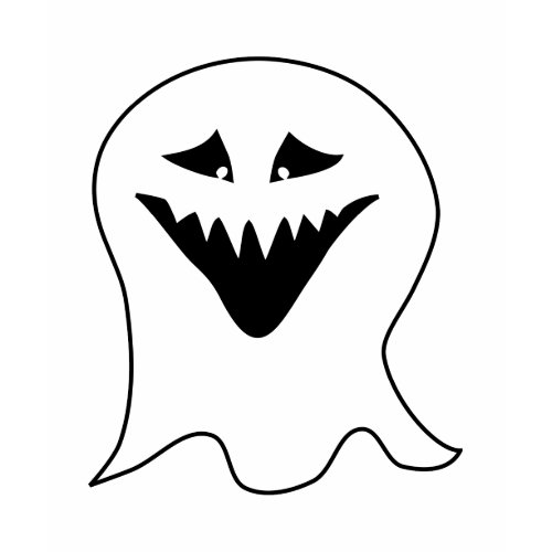 Ghoul. Black and White. Halloween. Custom shirt