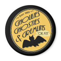 Ghoulies Ghosties and Gremlins magnets by HolidaysToRemember Ghoulies Ghosties and Gremlins magnets